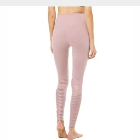 Alo Lg Moto Leggings Athletic Pants Lifting Fit Du - Picture 6 of 7